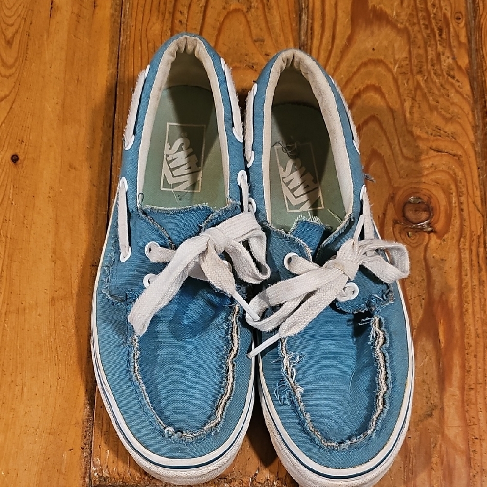 Vans Women's Teal Canvas Sneakers